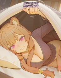 1futa 2025 ai_generated animal_ears artist_name bangs blunt_bangs blush breasts breasts breasts bust chest cleavage cock dick erection eyebrows_visible_through_hair foreskin futanari hi_res high_quality high_resolution highres long_hair long_sleeves lying nose_blush novalust on_side patreon patreon_username penis pillow raphtalia ribbed_sweater smile solo stable_diffusion sweater tate_no_yuusha_no_nariagari testicles the_rising_of_the_shield_hero uncensored watermark