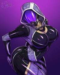 quarian from mass effect by spacen'cakes