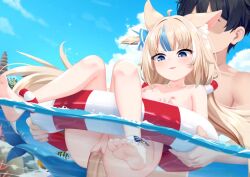 1boy 1girls 2d 2d_animation animal_ears animated bare_shoulders blonde_hair blue_eyes cat_ears chr__h cum cum_in_pussy cum_inside female female_penetrated indie_virtual_youtuber legs light-skinned_female light-skinned_male light_skin long_hair longer_than_30_seconds longer_than_one_minute male moaning nipples nude nude_female nude_male penetration penis penis_in_pussy petite pussy sameko_saba sex small_breasts sound tagme underwater underwater_sex vaginal_penetration vaginal_sex video virtual_youtuber voice_acted vtuber water