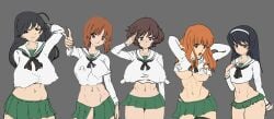 akiyama yukari from girls und panzer by wankofool