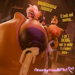 3d_(artwork) absurd_res animatronic anonymousfm anthro areola avian balls beak belly big_balls big_belly big_breasts big_penis bird bodily_fluids bondage bondage bound breast_milking breasts chicken cum cum_inside cumflated_belly dialogue digital_media_(artwork) duo elderly elderly_female english_text erection excessive_cum excessive_genital_fluids female five_nights_at_freddy's five_nights_at_freddy's_2 galliform gallus_(genus) genital_fluids genitals hair herm hi_res hogtied huge_balls huge_belly huge_breasts huge_cock humanoid_genitalia humanoid_penis hyper hyper_abdominal_bulge hyper_belly hyper_breasts hyper_genitalia hyper_penis inflation inflation intersex intersex/female intersex_penetrating lactating lips machine mature_anthro mature_female milk nipples nude open_mouth penetration penile penis phasianid pubes restraints robot scott_cawthon scottgames size_difference smile stomach_bulge text thick_lips thick_thighs tongue tongue_out toy_chica_(fnaf) vaginal_penetration wire withered_chica_(fnaf) yellow_body