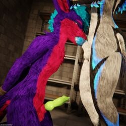 1:1 3d_(artwork) 4k absurd_res animal_genitalia animal_penis anthro anthro_on_anthro anthro_penetrated anthro_penetrating anthro_penetrating_anthro arms_tied balls basement biped black_body black_fur blender_(artwork) blender_cycles blue_body blue_fur blue_penis bodily_fluids bondage bondage bound canid canine canine_genitalia canine_penis canis claws clothing cum cum_drip cum_dripping_from_penis cum_in_mouth cum_inside cum_on_penis depth_of_field digital_media_(artwork) dominant dragonplayer dragonplayer_(character) dripping duo erection fellatio fox fur genital_fluids genitals green_penis grey_body grey_fur hair hi_res inside jex jexouium kneeling kneeling_oral_position knot legwear male male/male male_penetrated male_penetrating male_penetrating_male mammal mccheese178 multicolored_body nude open_mouth oral oral_penetration orgasm paws penetration penile penis purple_body purple_fur red_body red_fur reflection restraints rexouium sex sex_dungeon slim slim_anthro slim_male slim_sub smile standing submissive submissive_male tail white_body white_fur