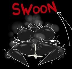 2d 2d_(artwork) after_sex after_vaginal anthro big_breasts black_background black_body blush blushing_female breasts breasts_bigger_than_head cum cum_leaking cum_leaking_out_of_pussy deltarune deltarune_chapter_3 english english_text enigi09 female female_only horn horns humanoid humanoid_genitalia humanoid_hands large_breasts legs movement_lines pussy pussy_juice pussy_juice_drip pussy_juice_string pussy_juice_trail roaring_knight simple_background smoke_around_body solo solo_female spread_arms spread_breasts spread_legs spreading spreading_legs sweat sweating sweating_female sweating_profusely sweaty sweaty_body text the_knight_(deltarune) the_roaring_knight thick thick_breasts thick_legs thick_thighs tremble tremble_lines tremble_spikes trembling trembling_lines trembling_spikes undertale_(series) video_game_character video_games