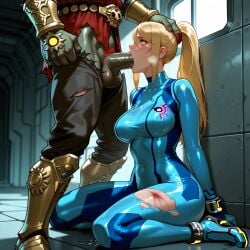 afraid against_wall ai_generated big_cock blonde_hair blowjob bodysuit breasts crossover crying deepthroat defeated dominant_male dominated dominated_female domination dungeon fellatio female forced game_over ganondorf grabbing_hair grabbing_head hand_on_head heavy_breathing heels heroine_in_trouble huge_cock humiliated humiliation injured irrumatio looking_at_partner male metroid on_knees oral oral_sex painful penis ponytail samus_aran shorts submissive submissive_female super_smash_bros. sweat sweating sweaty tears the_legend_of_zelda thighs torn_clothes wounded zero_suit zero_suit_samus