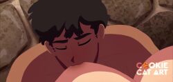abs animated bara big_pecs blush closed_eyes cookiecatart dungeon_meshi gay grabbing grabbing_pecs kabru laios_touden longer_than_10_seconds looking_pleasured male male_focus male_only muscular muscular_male nipple_fetish nipple_play nipple_suck nipple_sucking nipples open_clothes open_mouth open_shirt pecs pecs_grab shirt shorter_than_30_seconds size_difference sound sucking sucking_nipple sucking_nipples tongue tongue_out video yaoi