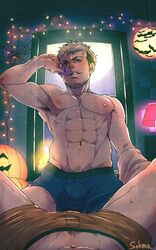 2boys abs condom halloween imminent_sex looking_at_viewer male male_only multiple_boys naughty_face nipples pov sohma topless underwear undressing yaoi