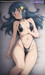 1girls ai_generated big_breasts bikini breasts dawn_(pokemon) female female_only long_hair looking_at_viewer pokemon tagme thick_thighs tsareena95 wide_hips