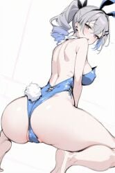 bunnysuit feet honkai:_star_rail pussy silver_wolf_(honkai:_star_rail)