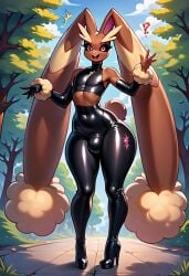 ai_generated ass bulge bulge_through_clothing child_bearing_hips femboy furry high_heel_boots high_heels nipples pokemon pokemonsaigo5941968