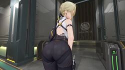 1girls animated ass ass_focus bending_over dat_ass doodle(song) evelyn_(zenless_zone_zero) loonoosh music solo tagme twerk twerking video webm zenless_zone_zero