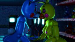 3d 4k animatronic animatronic_female arcade_machine bird bird_girl blue_body bonnie_(fnaf) bunny bunny_ears bunny_girl bunny_tail chica_(fnaf) closed_eyes cotton_tail disboi215 female_only fingers_interlocked five_nights_at_freddy's five_nights_at_freddy's_2 fnaf foxy_(fnaf) freddy_(fnaf) highres holding_hands kissing kissing lesbian_kiss metallic_body pink_cheeks pink_nipples plushie rabbit rabbit_ears rabbit_girl rabbit_tail red_cheeks red_nipples robot rosy_cheeks sfm shiny_skin source_filmmaker toy_bonnie_(fnaf) toy_chica_(fnaf) white_body wholesome yellow_body yuri