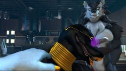 1futa 2boys 3d anal_sex bovine bra cow_(petruz) cow_bell female furry glasses golden_bracelets golden_lips golden_nails golden_necklace male_on_futa rayhuma snake source_filmmaker sucking_penis tagme threesome video wolf