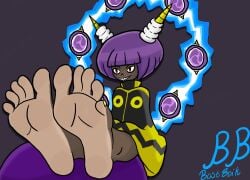 african african_female barefoot bestboik countershade_feet dark-skinned_female dark_skin dynatron feet female fembot foot_fetish machine mighty_no._9 pptmeits robot robot_girl soles