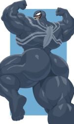 1boy big_ass bubble_ass bubble_butt dat_ass huge_ass male_only marvel marvel_comics muscular muscular_arms muscular_back muscular_male muscular_thighs nitrus spider-man_(series) venom_(marvel)