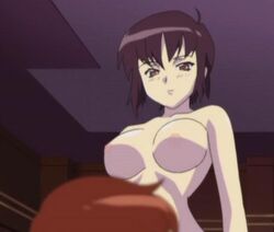 accurate_art_style breasts brown_eyes brown_hair female girls_bravo kirie_kojima kojima_kirie kosame_(girls_bravo) nipples nude pointy_chin screencap