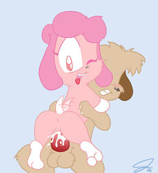 2005 animal_crossing canine cum cum_in_pussy cum_inside harriet_(animal_crossing) nintendo one_eye_closed original_character pink_fur pink_hair psyredtails straight_hair tagme tongue tongue_out