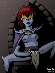 1girls 2002 damn_dog demona disney female female_only gargoyles nipples solo tagme