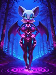 ai_generated female jacob_elighter neon_body nude nude_female rouge_the_bat sonic_(series)