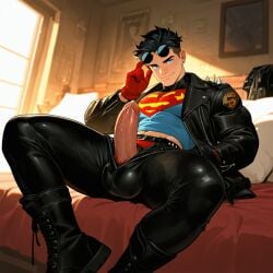 1boy ai_generated conner_kent dc dc_comics dcamu dcau gay gay_sex kon-el male solo superboy superboy_(conner_kent) superboy_(dcamu) superboy_(young_justice) superman_(series) tagme twink young_justice