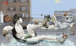 2025 animal_genitalia animal_penis anthro balls beach bear between_toes beverage black_body black_fur black_hair boat bodily_fluids brown_body brown_fur brown_hair canid canine canine_genitalia canine_penis canis city claws clothed_micro colored dated day deer detailed_background domestic_cat domestic_dog erection extreme_size_difference feet felid feline felis food fox fruit fur genitals green_body green_eyes green_fur green_penis grey_body grey_fur group hair hi_res holding_beverage holding_micro holding_object jeri_kleinlowe knot knotted_penis lifeguard lifeguard_chair macro macro_male male male/male mammal mephitid micro micro_abuse nude nude_anthro nude_macro nude_male nude_micro open_mouth orange_body orange_fur outside pantherine penis pinned_by_penis plant polar_bear public public_erection public_nudity purple_body purple_fur raspberry red_text sailing_boat sailing_watercraft saliva scared sea sharp_teeth signature size_difference skunk sky snow_leopard soap spread_legs spreading struggling teeth text toes ursine vehicle water watercraft white_balls white_body white_fur wolf