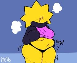belly big_belly big_thighs chubby chubby_belly chubby_female daisykitty96 female oc original_character shirt_lift thick_thighs thighs