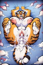 after_sex ahe_gao ai_generated anthro ass bed body_writing breasts condom condoms covered_in_cum cum cum_in_mouth cum_in_pussy cum_on_breasts cum_on_face cum_on_feet eyes_rolling_back female filled_condom filled_condoms furrypornaddiction huge_areolae huge_ass huge_breasts kung_fu_panda nipples pussy sparrow_like_art tiger tigress tongue_out used_condom used_condoms