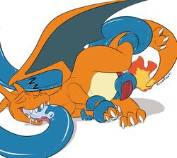 charizard drooling feral male male_only nintendo oral penis pokemon pokemon_(species) renard_foxx restraints saliva sex sleep_sex sleeping tentacle video_games