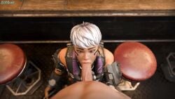 1boy 1boy1girl 1girls 3d 3ddeed all_the_way_to_the_base apex_legends asian_female beer blender_(software) blowjob brown_eyes deepthroat deepthroat_no_hands eye_contact fellatio female flirty fully_clothed gray_hair grey_hair japanese_female looking_at_viewer male oral oral_sex point_of_view pov pov_eye_contact straight tagme tipsy valkyrie_(apex_legends)