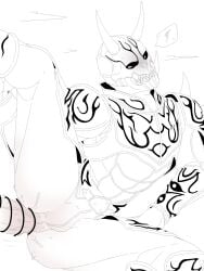 1boy 2_horns abs abs_visible_through_clothing anal anal_sex anal_through_bodysuit anal_through_clothes annoyed armor armored_male belt black_and_white black_eyes black_markings bodily_fluids bodysuit_bulge bulge censored censored_penis clothed disaste1960713 erect_penis erection erection_under_bodysuit gay gay_anal gay_sex holding_leg_up holding_own_leg_up imagin kamen_rider kamen_rider_den-o_(series) leg_up male male/male male_focus male_only male_penetrating momotaros monster monster_boy muscles muscles_through_clothes muscular muscular_male oni oni_horns penis_in_ass sharp_teeth sweat sweatdrop sweating unseen_character unseen_male_face white_pupils
