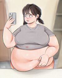 arcticlime00 ass bbw big_belly chainsaw_man fat fat_ass female kobeni_higashiyama obese obese_female overweight weight_gain