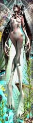 2012 3d_(artwork) 5_toes abstract_background absurd_res accessory ambient_arthropod ambient_butterfly ambient_insect ambient_jellyfish ambient_sealife arthropod autodesk_3ds_max_(artwork) barely_visible_genitalia barely_visible_vulva big_feet big_hands blood blue_eyes bodily_fluids bow_ribbon breasts bubble calne_ca creepy crustacean deino_(artist) digital_media_(artwork) english_text feet female flesh genitals gore hair hair_accessory hair_ribbon hairbow hi_res humanoid insect_wings isopod jewelry long_fingers long_hair looking_at_viewer malacostracan medium_breasts monster monstrous_humanoid necklace nipples nude nude_female nude_humanoid pussy red_eyes ribbons seaweed skull_necklace solo text toes twintails_(hairstyle) vulva wide_hips winged_humanoid wings