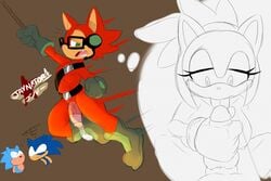 2017 amy_rose anthro classic_sonic condom cum custom_character_(sonic_forces) erection female filled_condom gadget_the_wolf group handjob hedgehog jaynatorburudragon licking male mammal oral penis penis_lick sex sonic_(series) sonic_forces sonic_the_hedgehog tongue tongue_out wearing_condom wolf