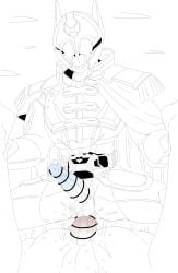 2boys amazon_position anal anal_sex anon armor armored armored_male balls bar_censor belt belt_buckle blue_penis cape clothed disaste1960713 epaulettes holding_legs kamen_rider kamen_rider_outsiders_(series) kamen_rider_zein legs_apart legs_spread legs_up line_art male male_focus male_only penetration penis solo solo_focus solo_male two_tone_penis uncolored variant_set yuto_sakurai zein