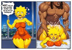 1boy 1boy1girl 1girls ai_generated anal ass ass_focus bed bedroom bent_over_bed big_ass big_breasts breasts bubble_butt comic covered_nipples cum_in_ass cum_on_ass dark-skinned_male dreadlocks dumptruck_ass erect_nipples fat_ass female female_penetrated gigantic_ass huge_ass instant_loss_2koma large_ass large_breasts lisa_simpson long_hair male male_penetrating male_penetrating_female mature mature_body mature_figure mature_woman milf mommy muscular muscular_male nipples red_dress round_ass self_upload selvokaz sheet_grab sound_effects speech_bubble straight straight_sex text the_simpsons thick thick_ass thick_thighs thighs voluptuous voluptuous_female wide_hips yellow_skin
