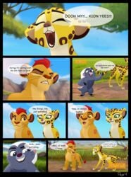 anthro bunga comic disney fuli furry kaion kion the_lion_guard the_lion_king