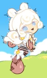 cream ferret cookie from cookie run by lorennsfw