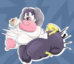 big_breasts big_penis breasts cake edit female huge_breasts huge_cock indeedee male penis pichu pokemon pokemon_(species) sex size_difference surprised_expression tasteofchoklit_(edit)