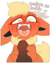 2021 ambiguous_feral ambiguous_gender backsash black_inner_ear blush blush_lines bodily_fluids brown_penis dialogue duo eeveelution english_text erection eyelashes fangs feral first_person_view flareon fur generation_1_pokemon genitals handjob heart_eyes heart_symbol hi_res holding_penis human human_on_feral humanoid_genitalia humanoid_penis icon interspecies larger_human larger_male looking_at_genitalia looking_at_penis male male/ambiguous male_human male_on_feral mammal multicolored_body multicolored_fur neck_tuft nintendo open_mouth orange_body orange_fur paws penile penis pokemon pokemon_(species) pokephilia saliva sex simple_background size_difference smaller_ambiguous smaller_feral sweat tail talking_feral talking_to_viewer tan_body tan_fur tan_tail teeth text tongue tongue_out tuft white_background zoophilia