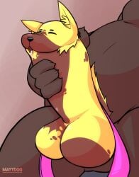 balls bear big_balls big_penis bodily_fluids canid canine canis closed_eyes cock_transformation cum cum_in_mouth cum_inside domestic_dog duo flaccid genital_fluids genitales genitals genitals_fluids glans hi_res huge_cock male male/male mammal matdog nude penis slightly_chubby transformation werecock