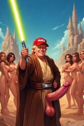 ai ai_generated boobs_out breasts desert dick donald_trump female long_penis maga male penis pixel pixel_art