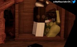 1boy 1girls 3d areolae bottomless breasts closet cum doors_(roblox) duo_focus female figure_(doors) nipples nude oral pussy roblox roblox_avatar roblox_game robloxian see-through sex stomach tagme theflourishrr34 thighs