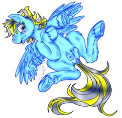 blush breasts catnel crotchboobs equine female feral hooves horse looking_at_viewer mammal my_little_pony pegasus play_with_me pony sex silverd wings