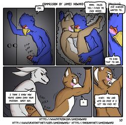 3boys anal anal_sex anthro avian beak bird black_and_white blush bound canine clenched_teeth closed_eyes comic dialogue english_text erection falco_lombardi falcon flashback forced fox fox_mccloud furaffinity_username gay hi_res imagination inkbunny_username james_howard lagomorph male male_only mammal masturbation multiple_boys nintendo nude otterjunk page_10 patreon_username penetration penile_masturbation penis rabbit rape sex star_fox teeth text thought_bubble video_games yaoi