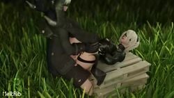 1boy 1girls 3d animated blindfold bouncing_breasts breasts cleavage erection female male meltrib nier nier:_automata no_sound penetration penis pussy sex shorter_than_10_seconds spread_legs straight vaginal_penetration video yorha_2b yorha_9s