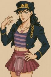 #ai_generated #femboy #hat #jotaro_kujo ai_generated tagme transgender