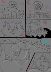 artist_name breasts comic comic_page huge_ass huge_balls huge_breasts huge_butt huge_cock jinxy line_art nude_female ruby_rose rwby sex yang_xiao_long