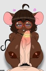 ahoge animal_ears anthro bare_shoulders brainwashing breasts brown_body brown_hair brown_skin cheek_rubbing_penis cheesed_to_meet_you dick_cheese female femsub furry ghostec glasses gwen_geek gwen_martin happy_trance huge_breasts huge_cock huge_nipples humor hypnosis kneeling large_breasts large_nipples large_penis looking_at_viewer male maledom meme mind_control mouse_ears mouse_girl mouse_tail nerd nipples original penis penis_rubbing penis_rubbing_against_cheek pink_eyes pov pov_dom pubic_hair purple_eyes sex short_hair signature simple_background smegma smile spiral_eyes straight symbol_in_eyes tail thick_thighs wide_hips