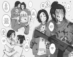 99throwaway2 apologizing blood_on_face blood_splatter comforting comforting_another daegyu_ship fork gay gun kang_dae-ho male manipulation naked nam-gyu riding shaking squid_game traumatized trembling yaoi