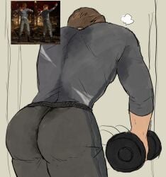 ass big_ass big_butt bubble_ass bubble_butt gay hammy_san863 huge_ass huge_butt johnny_cage johnny_cage_(new_era) male male_only mortal_kombat mortal_kombat_1_(2023) netherrealm_studios round_ass round_butt solo solo_focus solo_male sweat thick_ass thick_butt tight_clothes tight_clothing training weightlifting