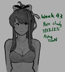 monika (doki doki literature club) from doki doki literature club by spicytown